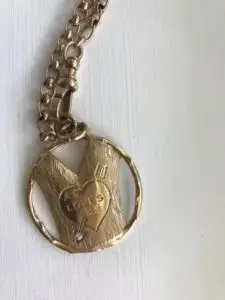 engraved pendant