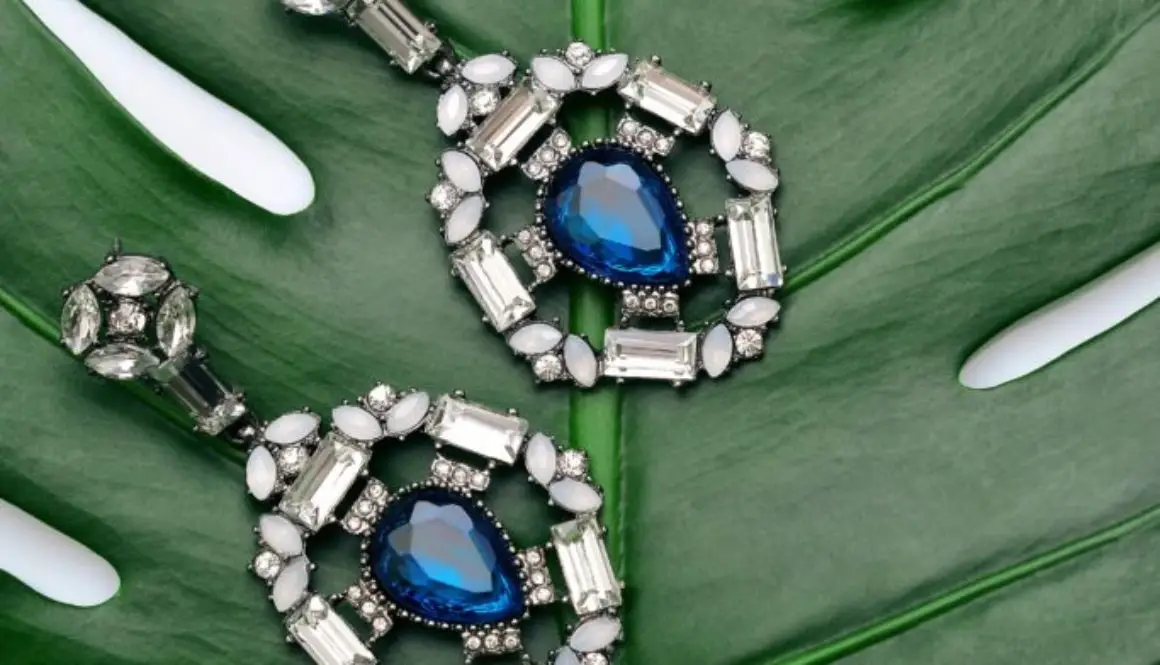 diamond and sapphire earrings