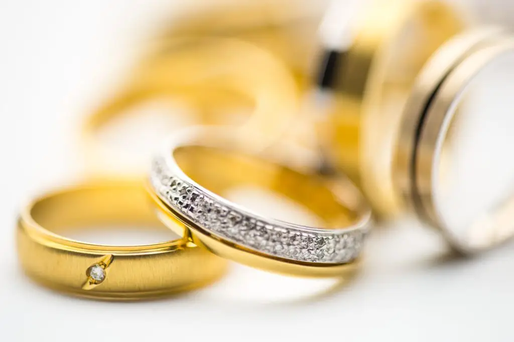 collection of gold bangles