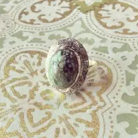 unique turquoise 14k vintage ring