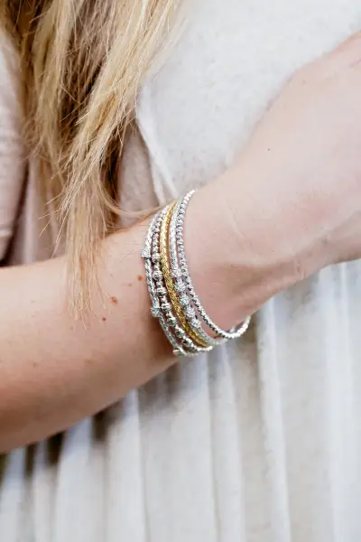 mixed metal bracelets