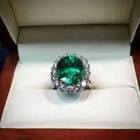 large emerald ring