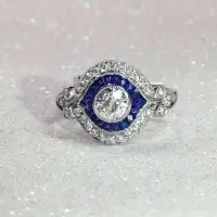 sapphire and diamond ring