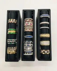 Many different ring bands with all different colors