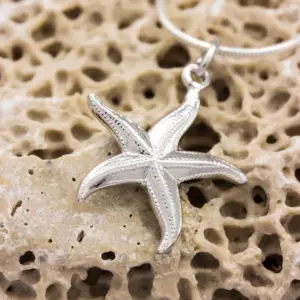 A starfish pendant necklaces to incorporate natural elements into your spring jewelry look